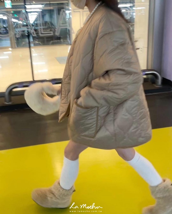 彈性壓紋鋪棉短褲